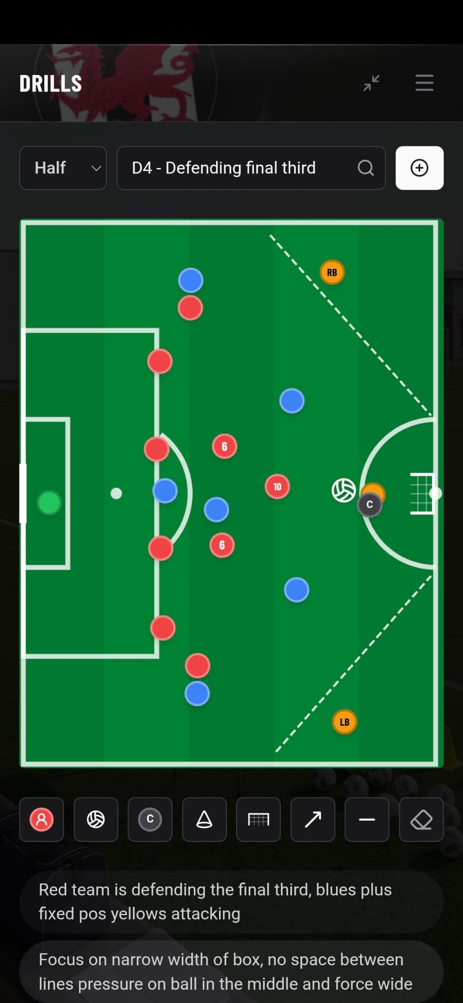 Team Manager drill and tactics board preview